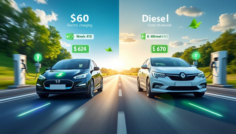 découvrez le coût estimé pour parcourir 100 km en 2025 avec une voiture électrique comparé à une voiture diesel. analyse des prix, économies possibles et conseils pour bien choisir votre motorisation.