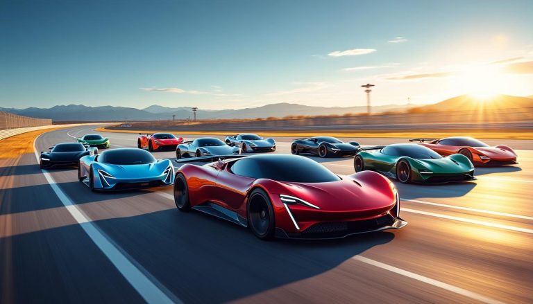 explorez neuf voitures de sport électriques exceptionnellement rapides alliant performance et innovation technologique.