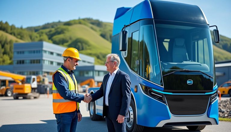 découvrez l'inauguration du tout premier camion grue électrique en nouvelle-aquitaine par un locataire, une avancée majeure pour un transport plus écologique et innovant.