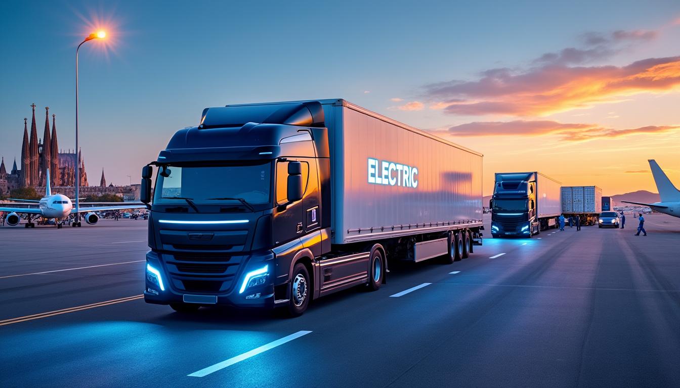 ceva logistics et avolta lancent une initiative innovante de camions électriques à l'aéroport josep tarradellas barcelona-el prat pour une logistique plus durable.