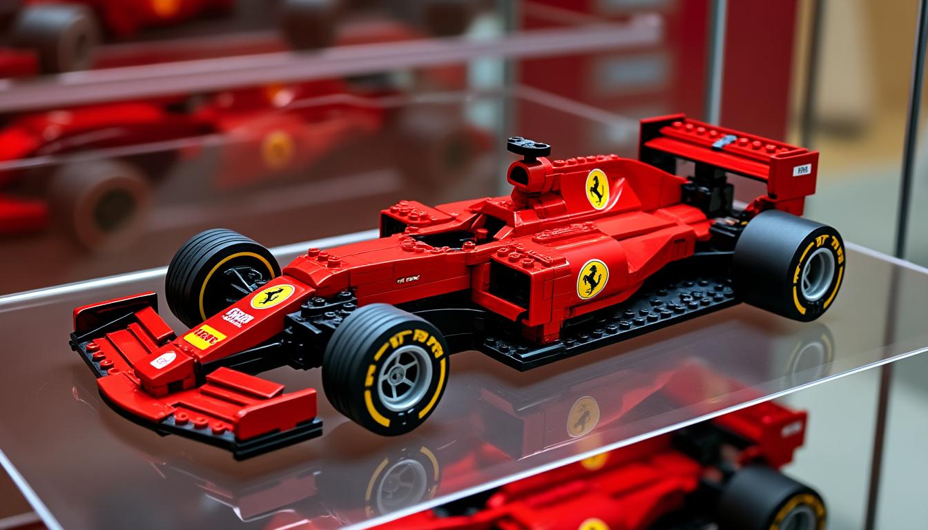 découvrez le set lego ferrari en promotion et créez votre propre bolide de formule 1 personnalisé. parfait pour les fans de vitesse et de construction.