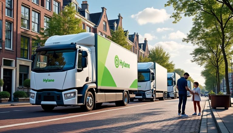 découvrez l'expansion d'hylane avec son service de location de camions électriques maintenant disponible aux pays-bas, pour une mobilité durable et innovante.