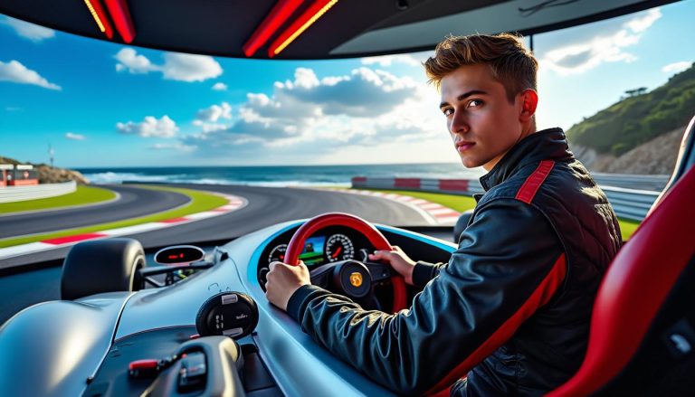 découvrez l'interview exclusive d'un malouin au parcours exceptionnel, passant de la simulation automobile à la course sur piste, et devenant pilote professionnel.