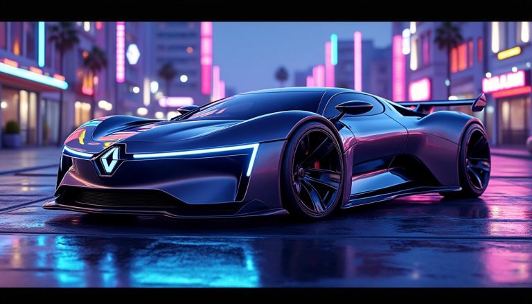 découvrez la renault 17 des années 1970 réinventée en une sportive électrique au design rétro-futuriste et au caractère sauvage, alliant nostalgie et innovation pour une expérience de conduite unique.
