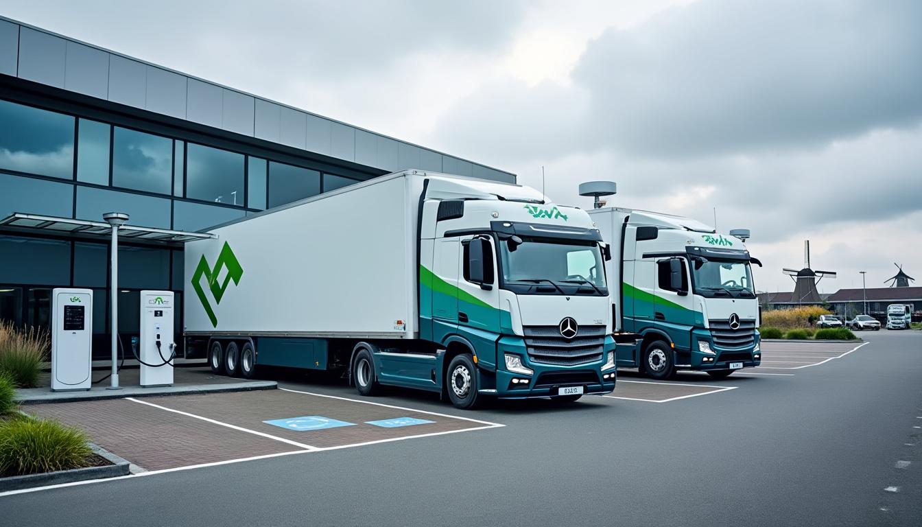 le service postal néerlandais déploie un réseau innovant de stations de recharge pour camions électriques, visant à soutenir la transition vers un transport plus durable et respectueux de l'environnement.
