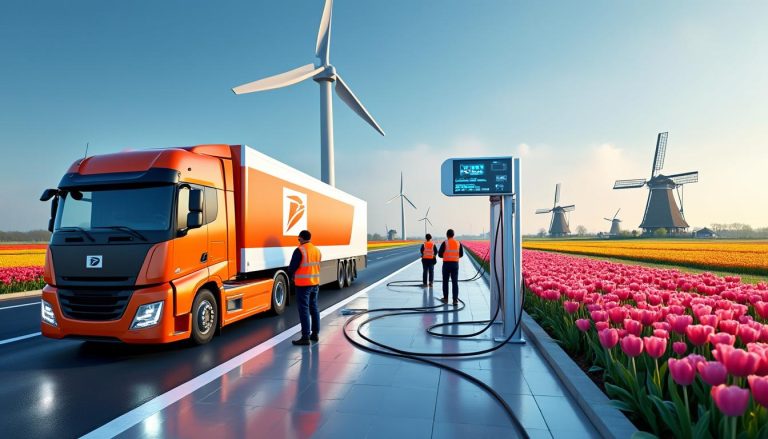 découvrez comment le service postal néerlandais met en place un réseau innovant de stations de recharge pour camions électriques, favorisant la mobilité durable et la transition énergétique.