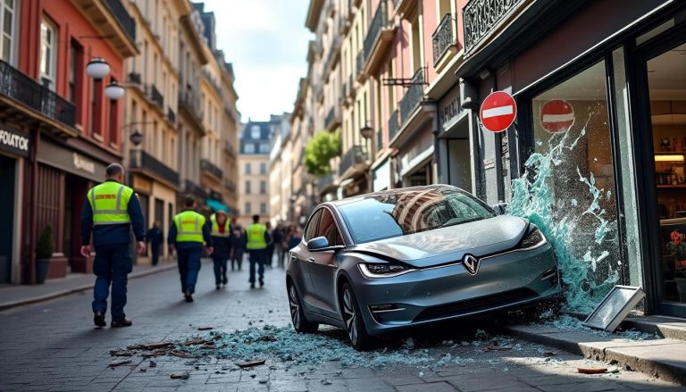 à maisons-alfort, une voiture électrique a percuté la vitrine d'un magasin suite à une course folle, causant d'importants dégâts. découvrez les détails de cet accident spectaculaire.