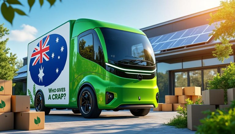 une nouvelle entreprise australienne de camions électriques signe un partenariat innovant avec who gives a crap pour des solutions de livraison durables et écologiques.