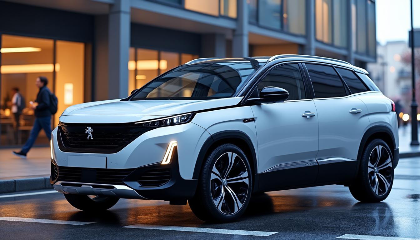 découvrez le nouveau peugeot e-5008, un grand suv électrique qui combine luxe, performance et technologie avancée. précommandez dès maintenant ce modèle innovant pour vivre une expérience de conduite exceptionnelle.