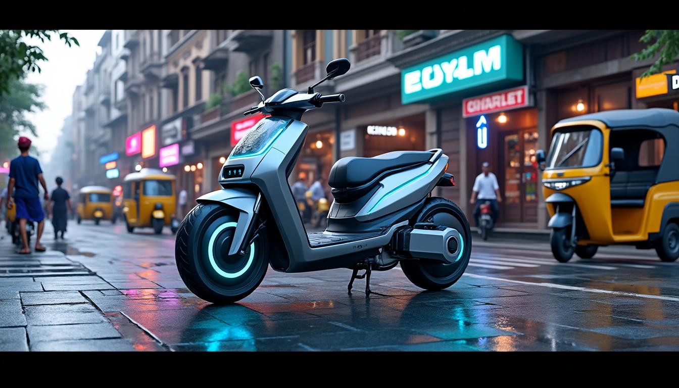 yamaha motor présente deux nouveaux scooters électriques en inde, fruit d'une innovation écologique interne et d'un partenariat avec river mobility, pour une mobilité durable.
