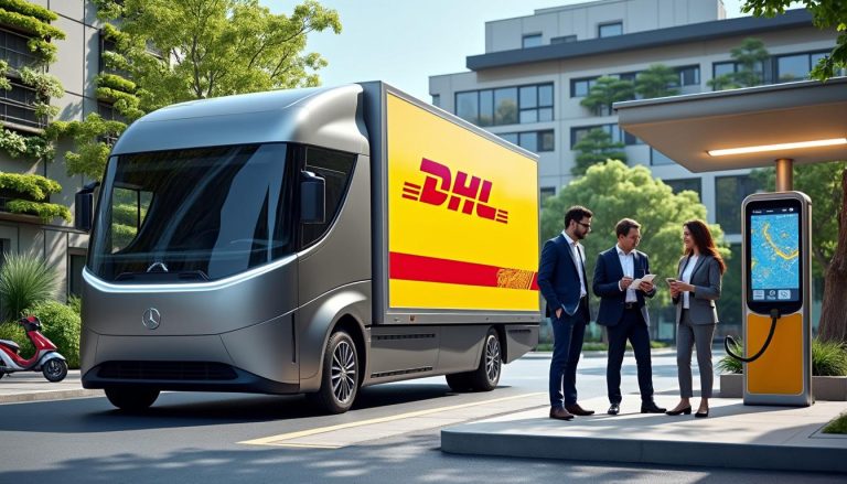 dhl, daimler truck et hylane unissent leurs forces dans un partenariat innovant pour proposer la location de camions électriques, favorisant la mobilité durable et la transition énergétique dans le secteur du transport.
