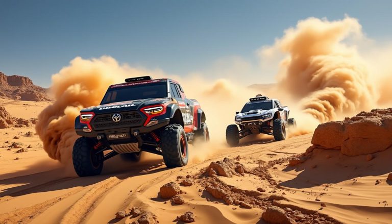 découvrez les prétendants du dakar 2026 et leurs bolides puissants prêts à conquérir la victoire éclatante dans cette édition passionnante du célèbre rallye.
