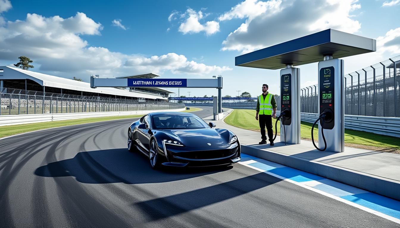 hyundai inaugure une nouvelle station de recharge rapide pour véhicules électriques n au sydney motorsport park, offrant une solution innovante et écologique pour les amateurs de voitures électriques.