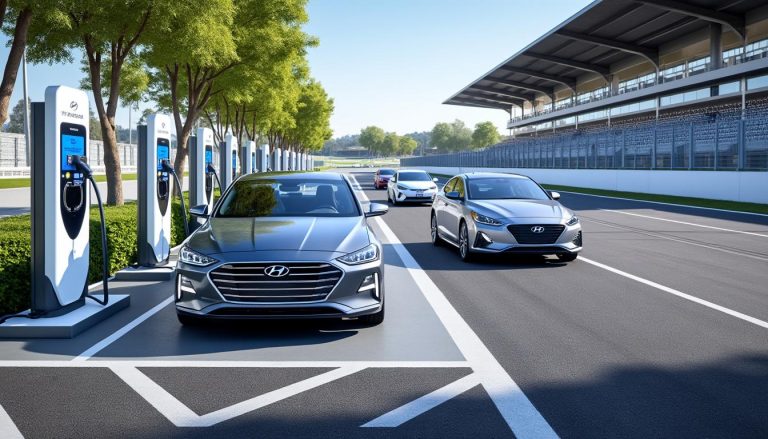 hyundai ouvre une nouvelle station de recharge rapide pour véhicules électriques n au sydney motorsport park, offrant une solution innovante pour une mobilité durable.