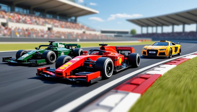 découvrez les nouvelles voitures de course lego avec les modèles mclaren, ferrari et audi, alliant passion automobile et construction en briques pour des courses endiablées.