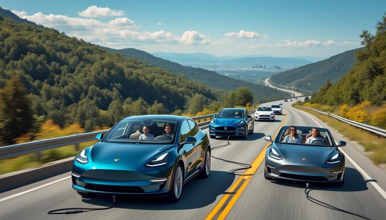 analyse des performances contrastées des voitures électriques familiales lors de trajets longue distance, mettant en lumière leurs avantages et limites.