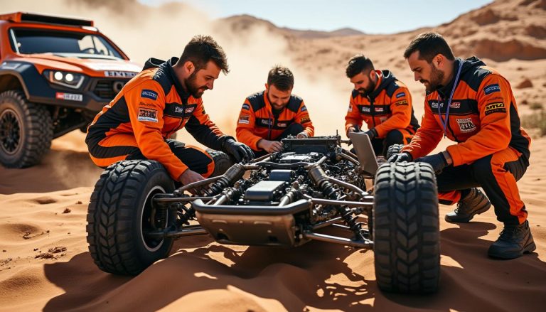 découvrez l'équipe passionnée et dévouée qui fait vivre la magie du rallye dakar, de la préparation à la course, plongez au cœur de leur aventure inoubliable.