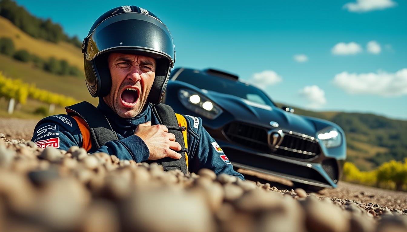 un tragique accident lors d'une course de rallye dans le vaucluse : un pilote succombe à une crise cardiaque mortelle.