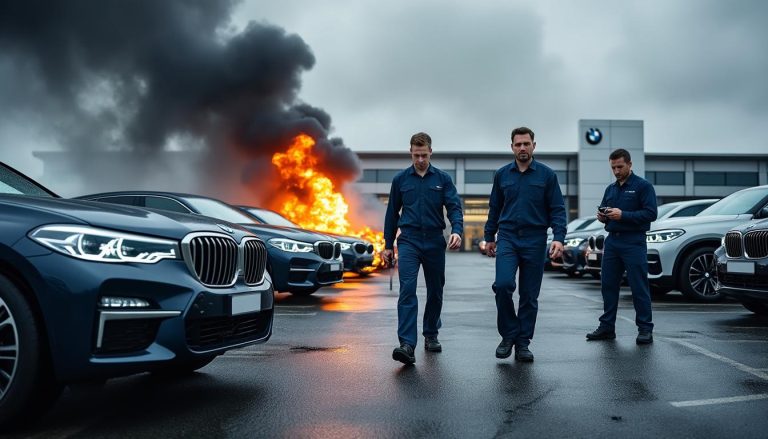 bmw rappelle des centaines de milliers de véhicules en raison d'un risque d'incendie, garantissant la sécurité de ses clients avec des mesures immédiates.