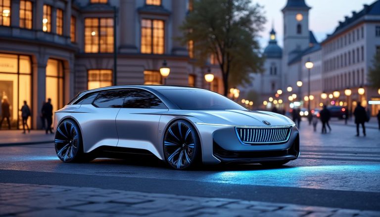 découvrez la skoda vision o, le break du futur qui célèbre 130 ans d'innovation tchèque alliant design avant-gardiste et technologies de pointe.