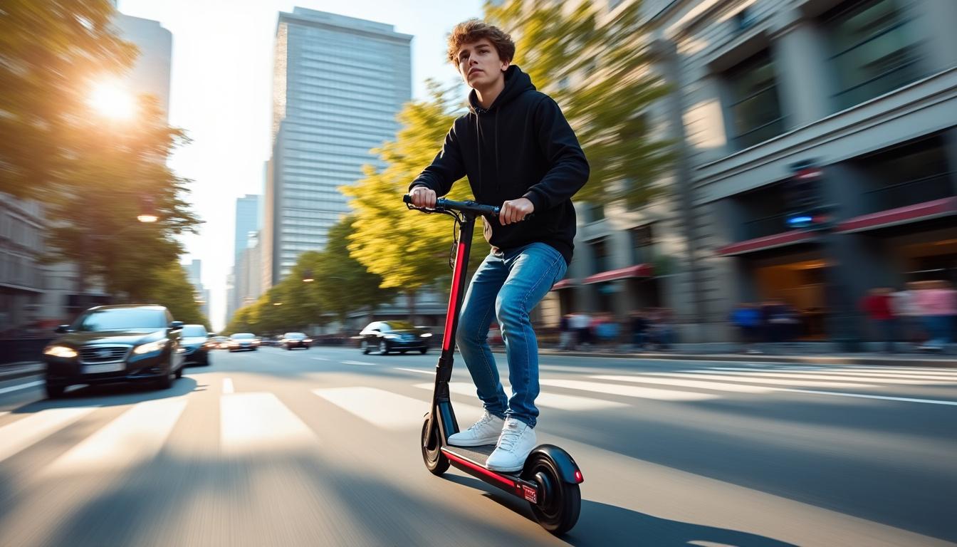 à 14 ans, un adolescent atteint une vitesse impressionnante de 111 km/h en trottinette, dépassant largement la limite autorisée de plus de quatre fois. découvrez cette incroyable performance et ses conséquences.