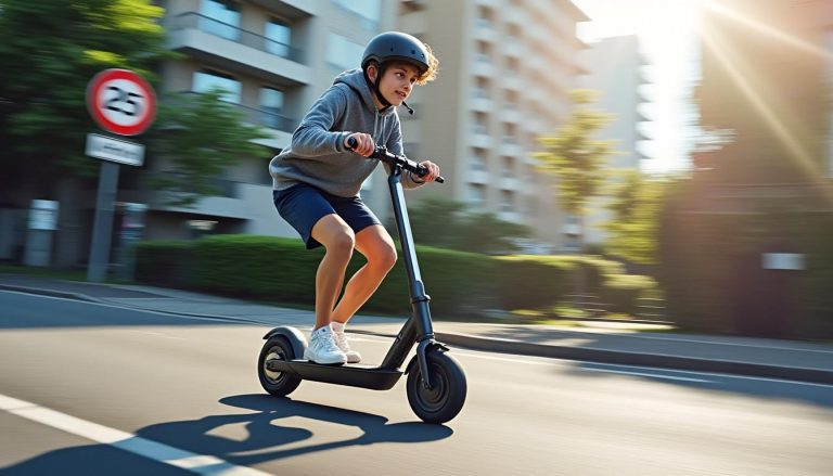 un adolescent de 14 ans atteint une vitesse incroyable de 111 km/h en trottinette, surpassant largement la limite autorisée et suscitant stupeur et débat.