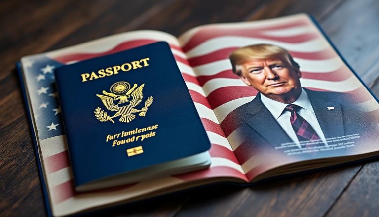 donald trump bientôt immortalisé sur les nouveaux passeports américains, marquant une étape historique avec une première présidentielle sur ce document officiel.