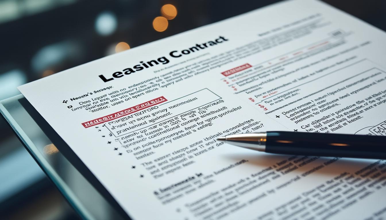 découvrez les frais cachés moyens de 1 200 € en leasing auto (loa et lld) et apprenez à éviter les pièges courants pour optimiser votre contrat.