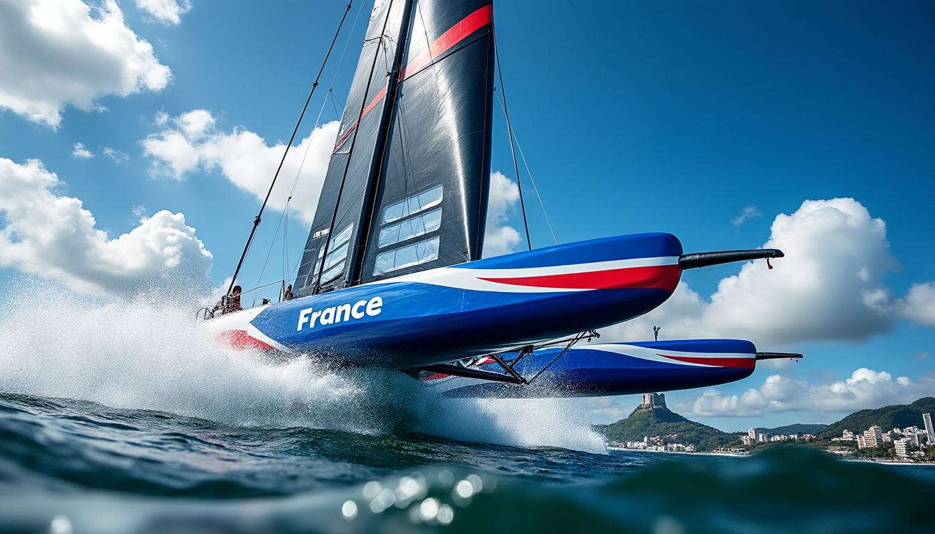 suivez le sailgp à rio où l’équipe française revient en force après son accident à sydney, avec audinet et mcmillan prêts à relever le défi en compétition.