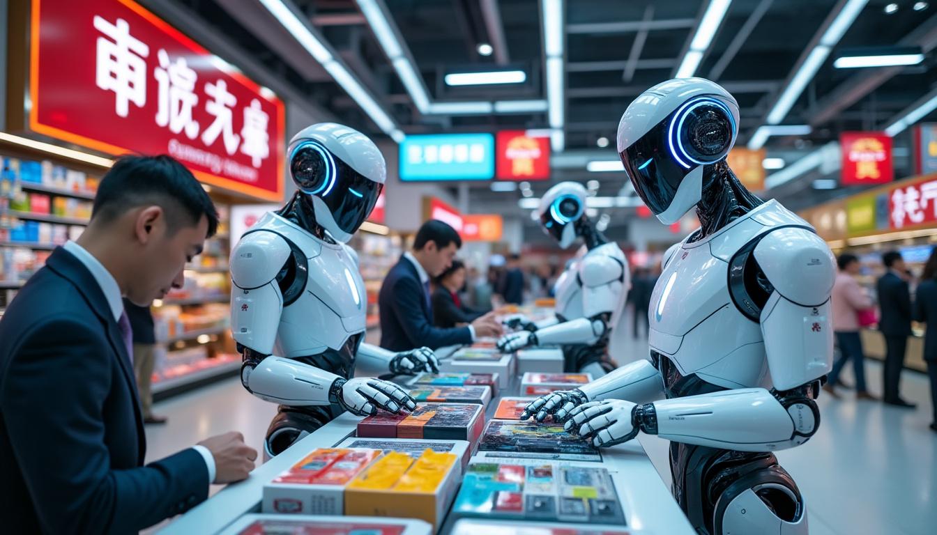 un constructeur automobile chinois innove en lançant la vente en ligne de son robot humanoïde, disponible pour 38 000 euros, alliant technologie avancée et accessibilité.