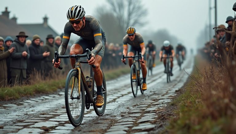 découvrez une scène emblématique du paris-roubaix bientôt exposée au musée de la figurine de compiègne, célébrant l'histoire et la passion du célèbre vélo.