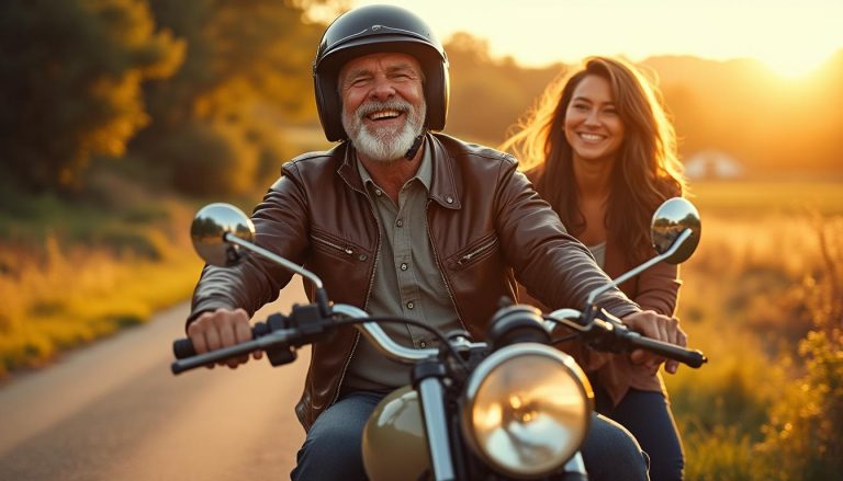 à 70 ans, christian estrosi retrouve les sensations de sa jeunesse en remontant sur sa moto, sous le regard attendri de sa femme laura tenoudji.