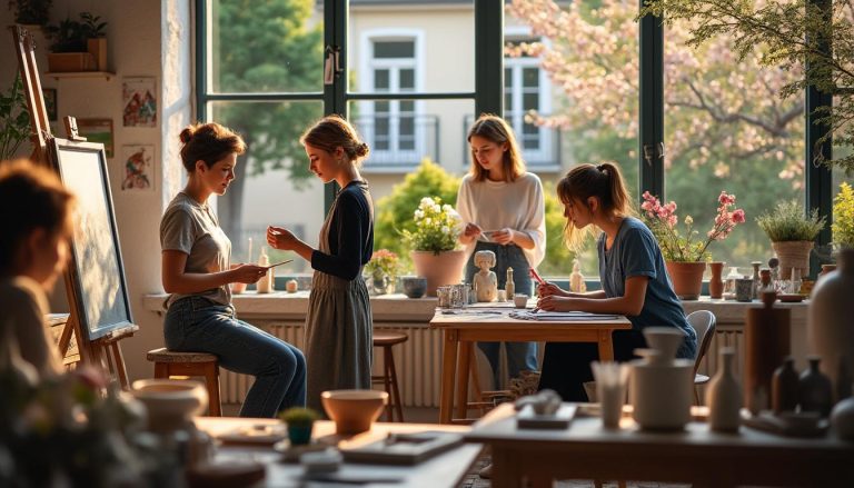 découvrez les ateliers de quatre femmes artistes à chartres du 8 au 11 mai et plongez dans leur univers créatif unique.