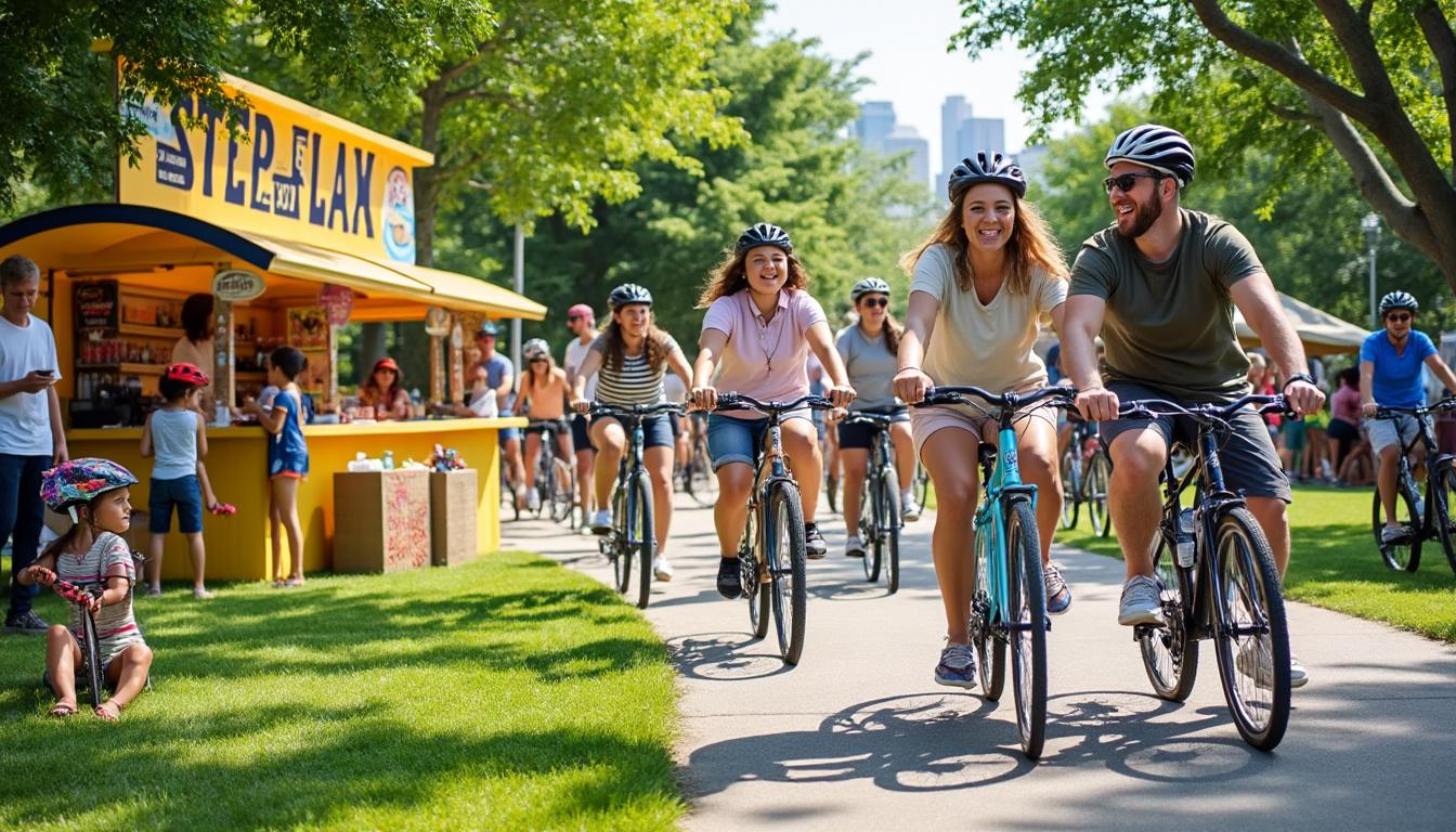 découvrez à châteauroux des stands ludiques conçus pour encourager la pratique quotidienne du vélo, alliant plaisir et activité physique pour tous.