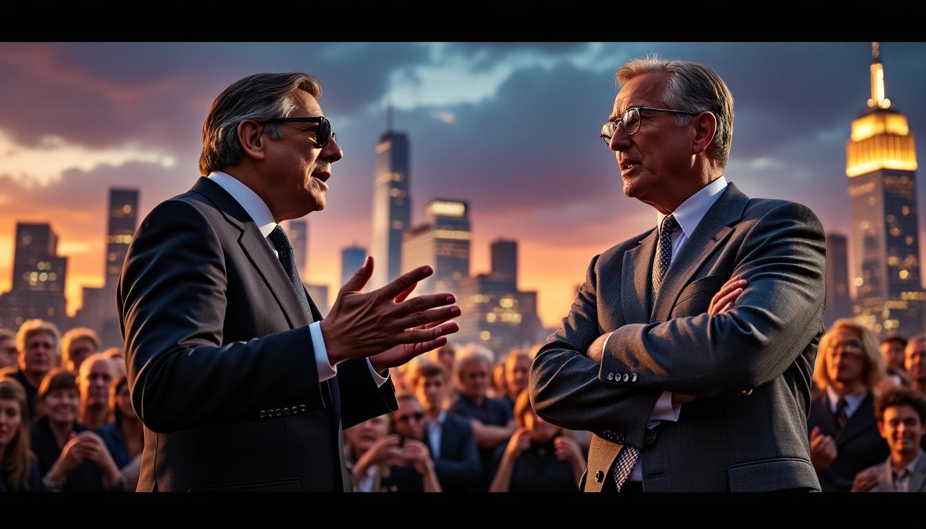 découvrez le face-à-face explosif à new york entre un financier multimilliardaire et le maire socialiste, révélant un conflit intense et un dialogue difficile dans la métropole américaine.