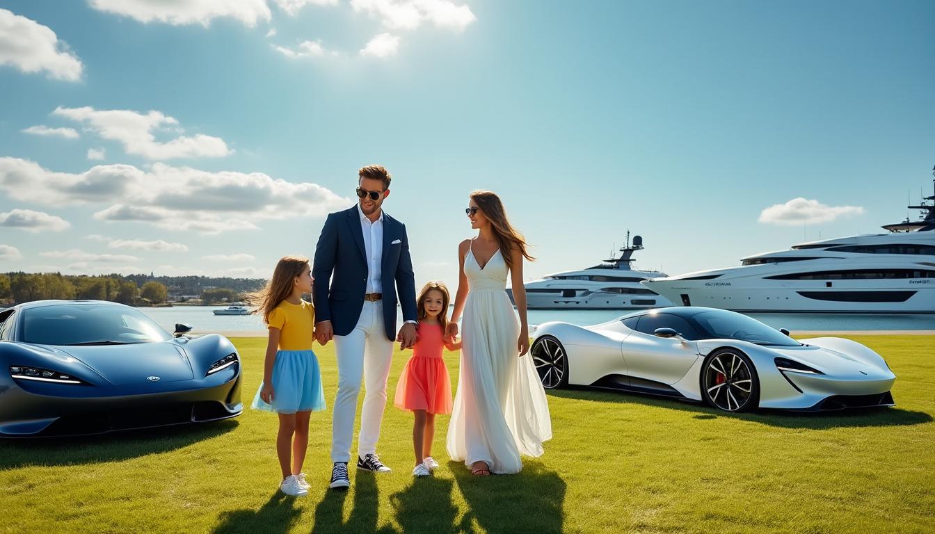 découvrez andrea et tatiana casiraghi lors d'une charmante escapade familiale au cœur des coulisses des paddocks avec leurs trois enfants, partageant moments complices et détente.