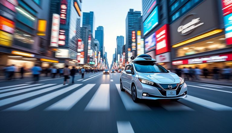 découvrez comment la nissan leaf, au cœur de tokyo, intègre des technologies avancées pour se perfectionner à la conduite autonome, alliant innovation et mobilité urbaine durable.