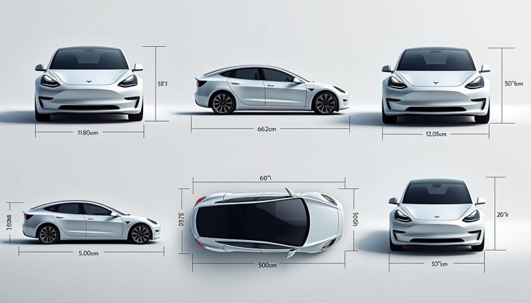 découvrez les dimensions précises de la tesla model 3, ses mesures exactes pour mieux comprendre son design et son espace intérieur.