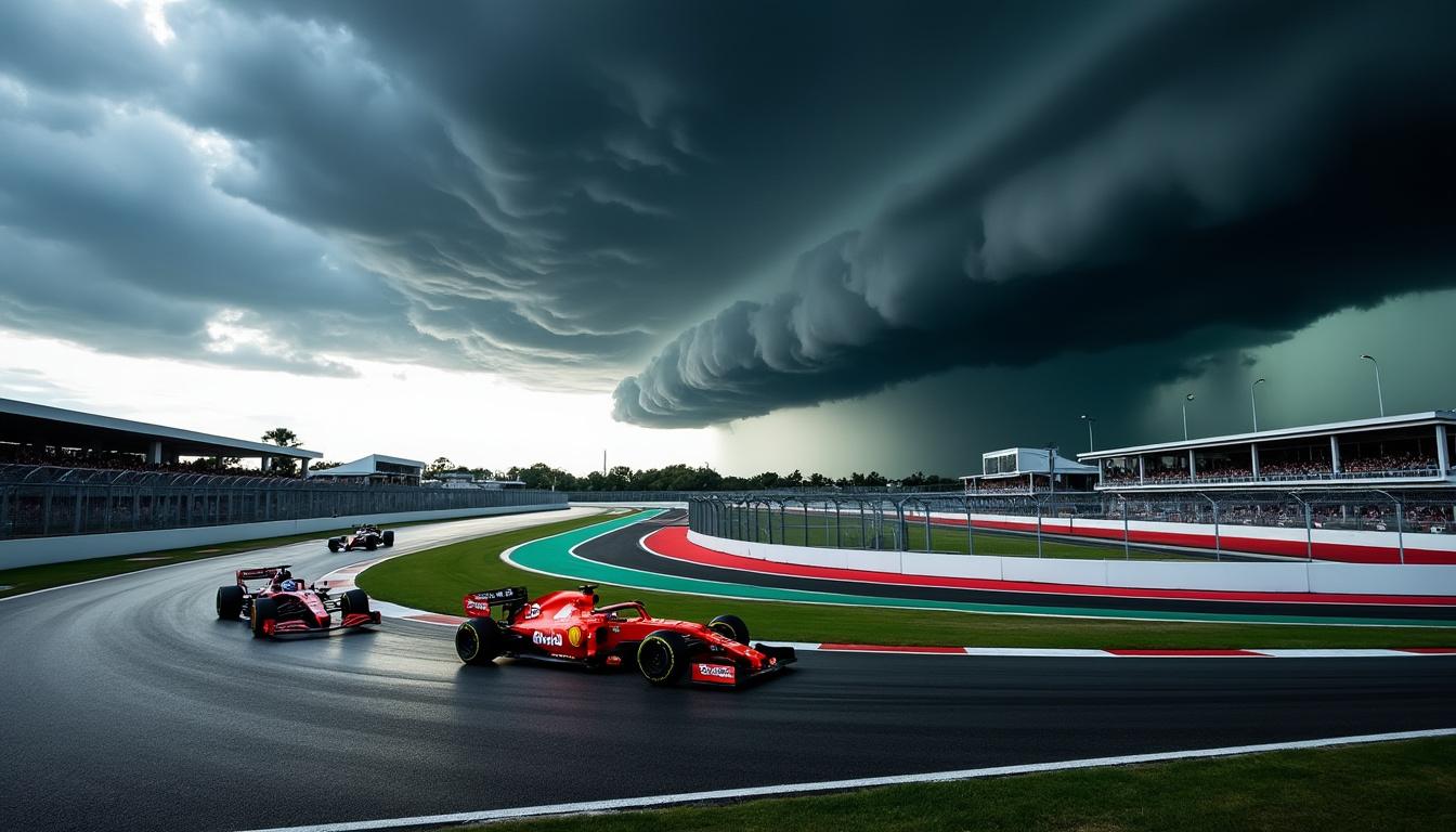 le grand prix de miami en f1 est décalé de 3 heures afin d'éviter les orages menaçants et garantir la sécurité des pilotes et des spectateurs.