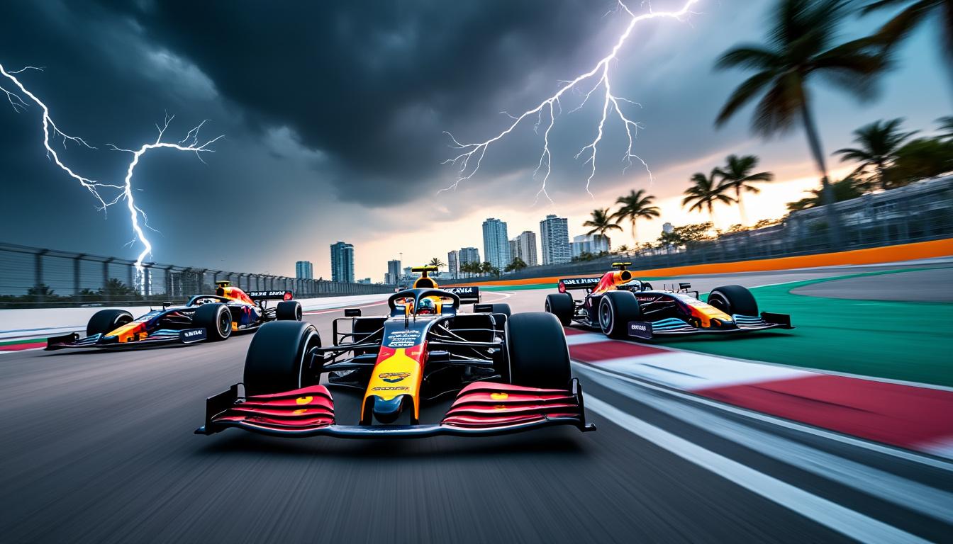 le grand prix de miami en formule 1 débutera plus tôt afin d'éviter les orages menaçants en floride, garantissant ainsi une course plus sûre pour les pilotes et les spectateurs.