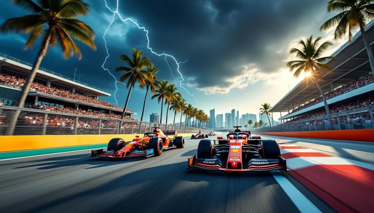 le grand prix de miami en formule 1 commencera plus tôt pour éviter les orages menaçants en floride, assurant ainsi une course intense et sécurisée pour les pilotes et les fans.