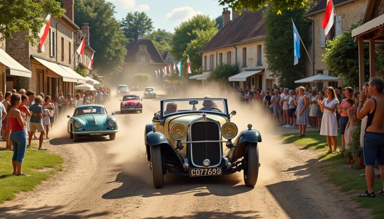 découvrez l'étape passionnante du tour auto à giroussens, un rendez-vous incontournable pour les amateurs de voitures anciennes et les passionnés d'automobile.