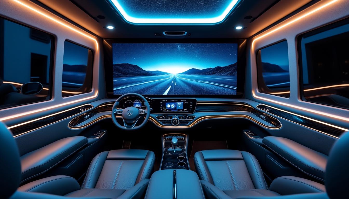 découvrez notre essai exclusif du lexus lm, un van de luxe équipé d'un écran oled géant de 48 pouces, alliant confort, technologie et élégance.