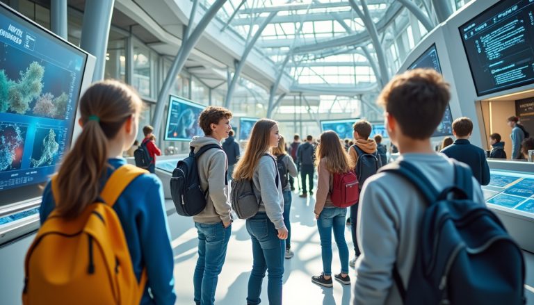 une délégation du collège varda s'est rendue à la cité des sciences pour une visite enrichissante, explorant les expositions et les innovations scientifiques.