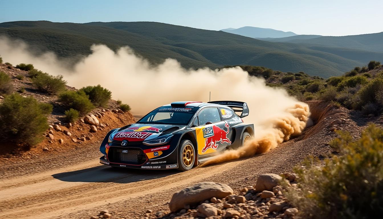 suivez sébastien ogier creuser son avance au rallye wrc du portugal, maîtrisant chaque virage au volant de sa toyota pour viser la victoire.