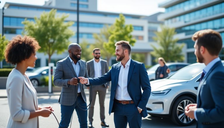 un patron innove en offrant des voitures électriques à tous ses salariés, mettant fin aux coûts élevés des pleins à 120€ et révolutionnant les déplacements professionnels.