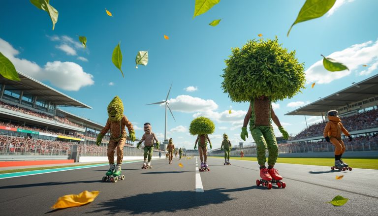découvrez « bof course le mans », une contre-parade originale à roulettes qui interpelle sur l’absurdité des pratiques écologiques actuelles à travers un spectacle surprenant et engagé.