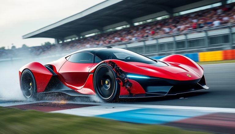 découvrez la première voiture électrique de ferrari à 550 000 €, alliant performance et innovation, mais également marquée par un crash spectaculaire lors de son lancement.