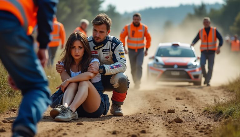 un pilote de rallye interrompt sa course pour secourir une spectatrice blessée après une collision spectaculaire, suscitant une réaction marquante des organisateurs de l'événement.