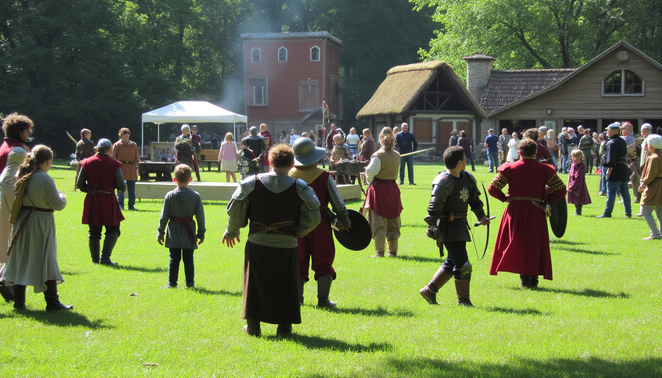 découvrez des idées de sorties incontournables avec des reconstitutions historiques, festivals animés, fêtes en plein air et animations aériennes pour tous les âges et tous les goûts.
